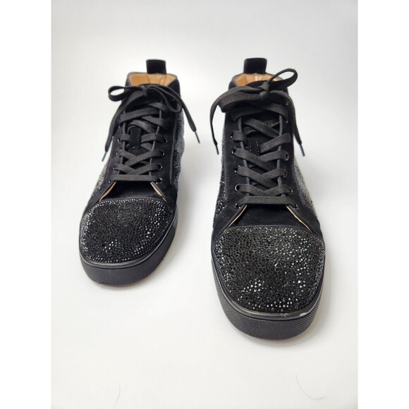 Christian Louboutin Shoes Men Size 14 Preppy Luxury‎ Gothic Rhinestone Punk Edgy - Picture 2 of 12